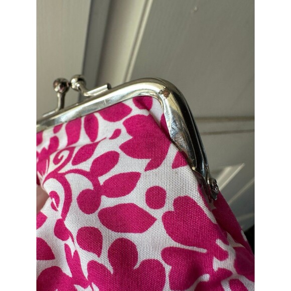 NWT Creations By Alan Stuart New York Pink Floral Kiss Lock Coin Purse - Picture 7 of 7